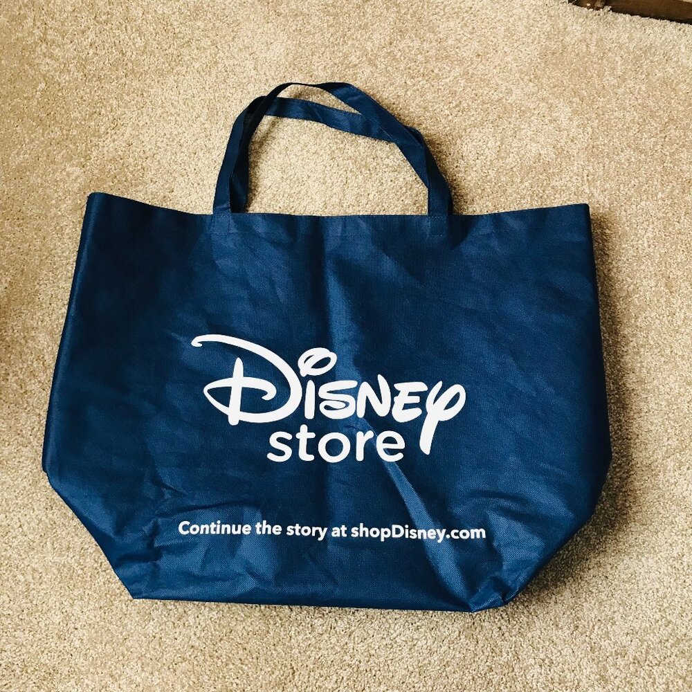 Mickey Mouse Disney Store Reusable Blue Tote Bag - 25" x 10" x 18"